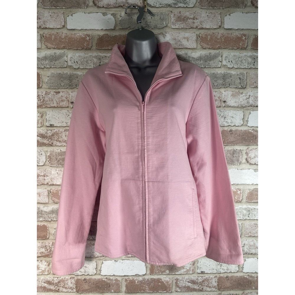 Eileen Fisher Womens Medium Basic Jacket Solid Pi… - image 1